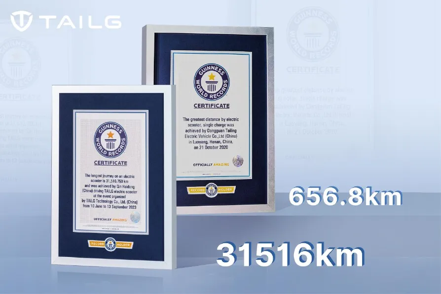 TAILG Breaks Guinness World Record by Achieving "Longest Journey on An Electric Scooter" 1 9eed7c4eccf694e01b3964cde6036b65